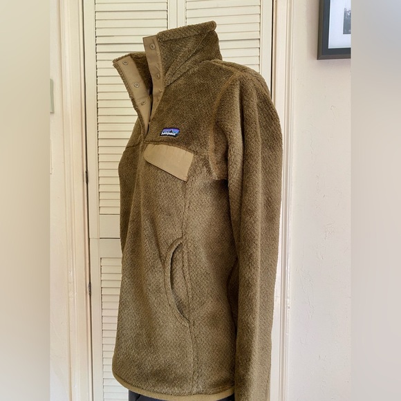 Patagonia Re-Tool Snap-T Pullover Deep-pile Fleece XS Brown Soft & Warm Like NEW - Picture 4 of 11